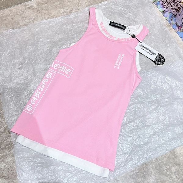 争奪戦【クロムハーツ】リブクロス スクロール 偽物Tank Top キャミソール Kug99882